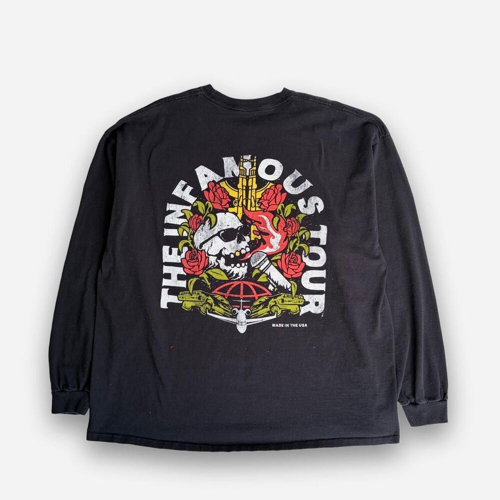 Andrew Schulz Infamous Tour Skull Graphic Long Sleeve Tee 2XL